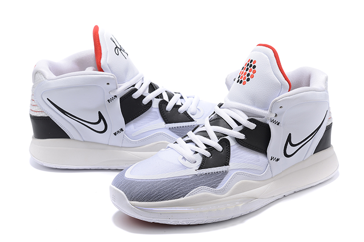 2022 Nike Kyrie Irving 8 White Black Red Shoes - Click Image to Close